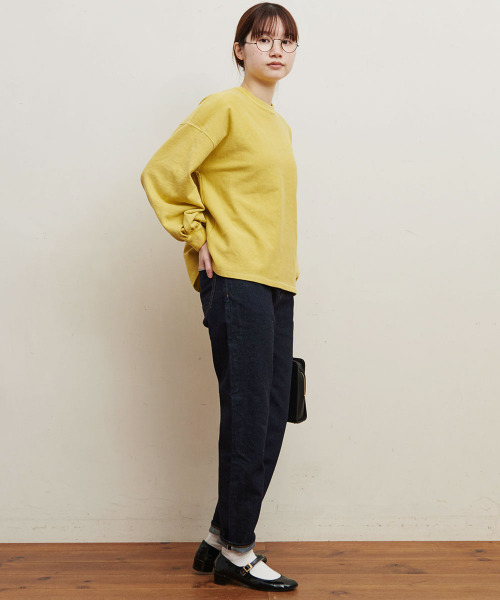 fig Ｌondon（フィグロンドン）の「ミニ裏毛　pigment bio　PO（スウェット・レディース・アイボリー/ブルー/イエロー/ピンク・FREE）」の11枚目の写真