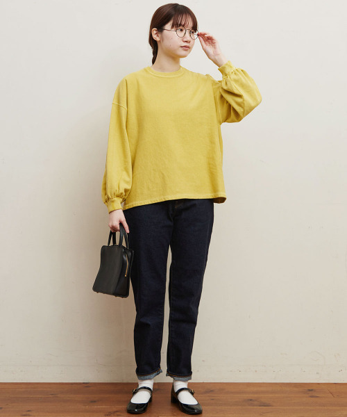 fig Ｌondon（フィグロンドン）の「ミニ裏毛　pigment bio　PO（スウェット・レディース・アイボリー/ブルー/イエロー/ピンク・FREE）」の21枚目の写真