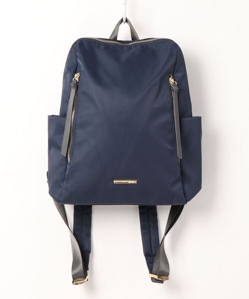 SAC(サック)の「Wファスナーポケットリュックバッグ SAC unit(バックパック/リュック・レディース・ネイビー/ブラック/ベージュ/グレー・FREE)」の13枚目の写真