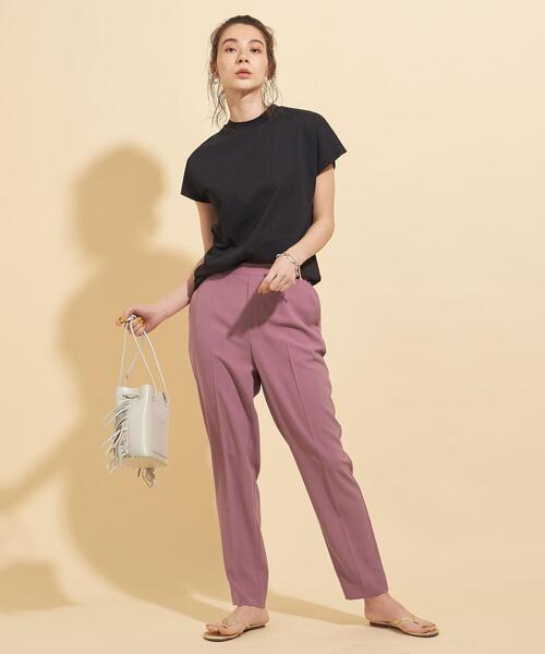 BEAUTY&YOUTH UNITED ARROWS（ビューティーアンドユースユナイテッドアローズ）の「BY∴ イージーテーパードパンツ 21SS -ウォッシャブル- :（その他パンツ・レディース・オリーブ/ピンク/ライトブルー・S/M/L）」の3枚目の写真