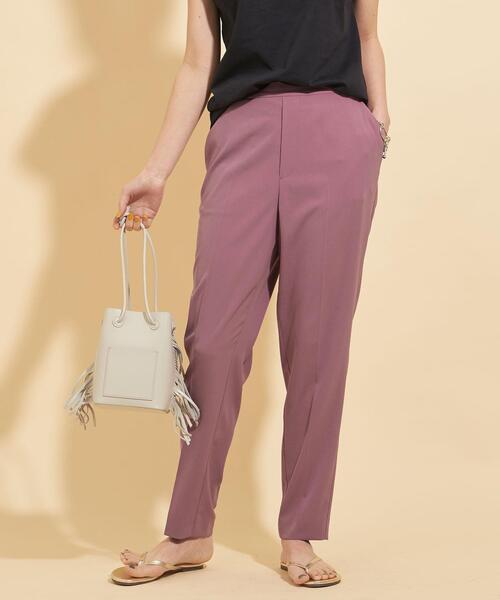 BEAUTY&YOUTH UNITED ARROWS（ビューティーアンドユースユナイテッドアローズ）の「BY∴ イージーテーパードパンツ 21SS -ウォッシャブル- :（その他パンツ・レディース・オリーブ/ピンク/ライトブルー・S/M/L）」の8枚目の写真