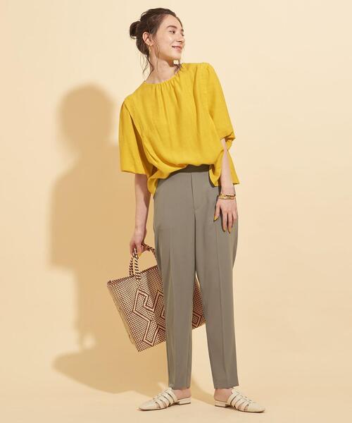 BEAUTY&YOUTH UNITED ARROWS（ビューティーアンドユースユナイテッドアローズ）の「BY∴ イージーテーパードパンツ 21SS -ウォッシャブル- :（その他パンツ・レディース・オリーブ/ピンク/ライトブルー・S/M/L）」の10枚目の写真