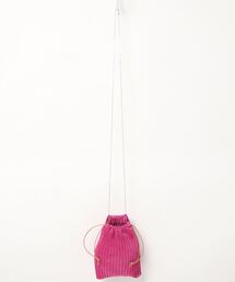 T.A.S ティーエーエス / PLEATED LEATHER DRAWSTRING BAG プリーツレザー ドゥローストゥリング バッグ トートバッグ ネックレス / BAG-075