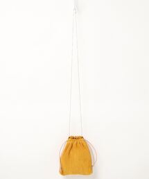 T.A.S ティーエーエス / PLEATED LEATHER DRAWSTRING BAG プリーツレザー ドゥローストゥリング バッグ トートバッグ ネックレス / BAG-075