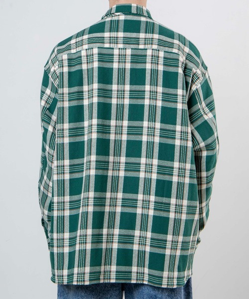 WEGO（ウィゴー）の「WEGO/ヘビーツイルチェックルーズシャツ（シャツ/ブラウス・メンズ・ブルー系その他/グリーン系その他/ホワイト系その他・MEDIUM/LARGE）」の20枚目の写真
