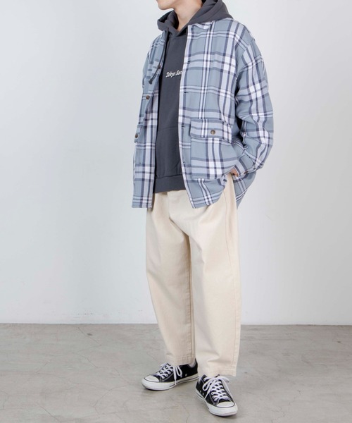 WEGO（ウィゴー）の「WEGO/ヘビーツイルチェックルーズシャツ（シャツ/ブラウス・メンズ・ブルー系その他/グリーン系その他/ホワイト系その他・MEDIUM/LARGE）」の22枚目の写真