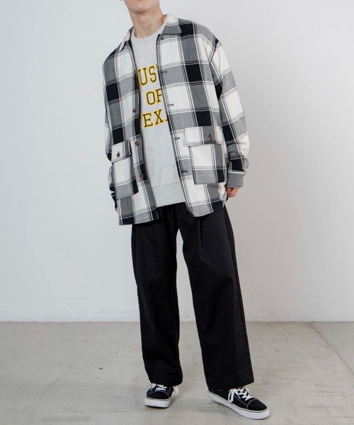 WEGO（ウィゴー）の「WEGO/ヘビーツイルチェックルーズシャツ（シャツ/ブラウス・メンズ・ブルー系その他/グリーン系その他/ホワイト系その他・MEDIUM/LARGE）」の13枚目の写真