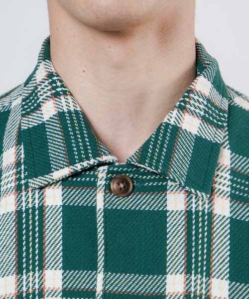 WEGO（ウィゴー）の「WEGO/ヘビーツイルチェックルーズシャツ（シャツ/ブラウス・メンズ・ブルー系その他/グリーン系その他/ホワイト系その他・MEDIUM/LARGE）」の15枚目の写真