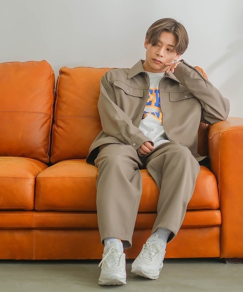 SIDEWAY STANCE(サイドウェイスタンス)の「【SIDEWAY STANCE】スタプレ ZIP ブルゾン ワークジャケット セットアップ対応(ブルゾン・メンズ・グレイッシュベージュ/ブラウン/ブルーグレー/ブラック・LARGE/X-LARGE/MEDIUM)」の19枚目の写真