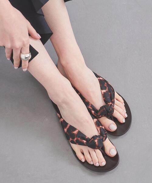 manipuri（マニプリ）の「＜manipuri（マニプリ）＞POLY プリント トング サンダル◆（サンダル・レディース・ブラウン/ブラック・37/38/36/35）」の14枚目の写真