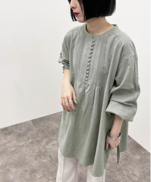 ピンタックチュニックブラウス【ZOZOTOWN限定アイテム】（シャツ