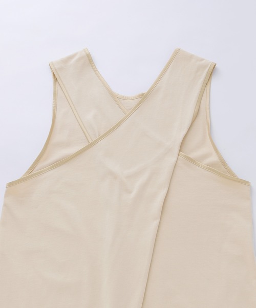 BONLECILL（ボンルシール）の「バッククロス パイピングロングワンピース（ワンピース・レディース・ベージュ/ブラウン/グリーン/チャコール・FREE）」の20枚目の写真