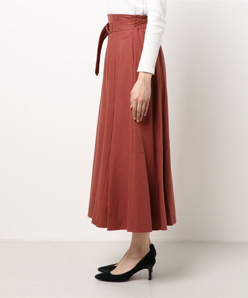 N.（N. Natural Beauty Basic）（エヌエヌナチュラルビューティーベーシック）の「【S Size Line】麻混セットアップ　スカート（スカート・レディース・ホワイト/グレー/レッド・MEDIUM/SMALL）」の13枚目の写真