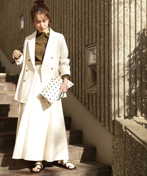 N.（N. Natural Beauty Basic）（エヌエヌナチュラルビューティーベーシック）の「【S Size Line】麻混セットアップ　スカート（スカート・レディース・ホワイト/グレー/レッド・MEDIUM/SMALL）」の6枚目の写真