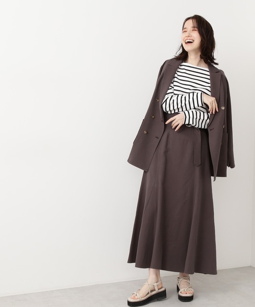 N.（N. Natural Beauty Basic）（エヌエヌナチュラルビューティーベーシック）の「【S Size Line】麻混セットアップ　スカート（スカート・レディース・ホワイト/グレー/レッド・MEDIUM/SMALL）」の12枚目の写真