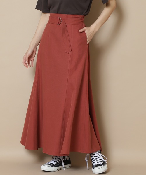 N.（N. Natural Beauty Basic）（エヌエヌナチュラルビューティーベーシック）の「【S Size Line】麻混セットアップ　スカート（スカート・レディース・ホワイト/グレー/レッド・MEDIUM/SMALL）」の14枚目の写真