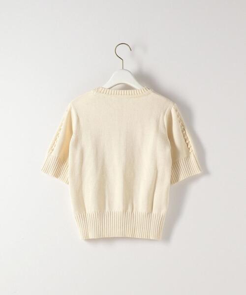 Steven Alan(スティーブンアラン)の「<Antonello Tedde>LAORE SHORT SLEEVE KNIT/ニット Ψ(ニット/セーター・レディース・オフホワイト・SMALL)」の2枚目の写真