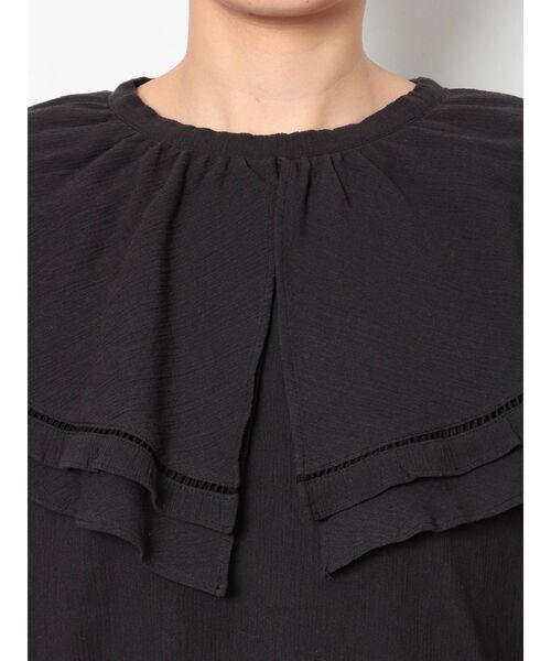 Ungrid（アングリッド）の「コットンフリルブラウス（シャツ/ブラウス・レディース・ブラック/オフホワイト/サーモンピンク・FREE）」の19枚目の写真