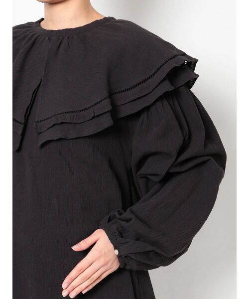 Ungrid（アングリッド）の「コットンフリルブラウス（シャツ/ブラウス・レディース・ブラック/オフホワイト/サーモンピンク・FREE）」の20枚目の写真