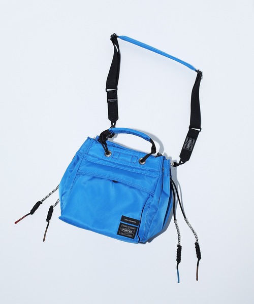 TOGA PULLA（トーガ　プルラ）の「【TOGA PULLA(トーガプルラ)】ストリングバッグ TOGA×PORTER (TC11-AG502)（ショルダーバッグ・レディース・ブラック/ブルー・FREE）」の12枚目の写真