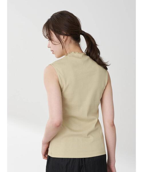 earth music&ecology（アースミュージックアンドエコロジー）の「ハイネックメローリブノースリーブプルオーバー ＊（Tシャツ/カットソー・レディース・ブラック/ライトイエロー/アイボリー/ミント/ネイビー/ライトベージュ・S/M）」の17枚目の写真