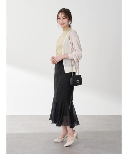 earth music&ecology（アースミュージックアンドエコロジー）の「ハイネックメローリブノースリーブプルオーバー ＊（Tシャツ/カットソー・レディース・ブラック/ライトイエロー/アイボリー/ミント/ネイビー/ライトベージュ・S/M）」の20枚目の写真