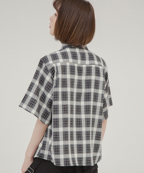 Nora Lily（ノラリリー）の「【Nora Lily】ドロップショルダー S/S シャツ（シャツ/ブラウス・レディース・ホワイト/ブラック/その他1・FREE）」の21枚目の写真