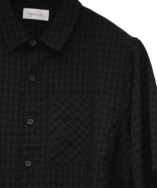 Nora Lily（ノラリリー）の「【Nora Lily】ドロップショルダー S/S シャツ（シャツ/ブラウス・レディース・ホワイト/ブラック/その他1・FREE）」の20枚目の写真