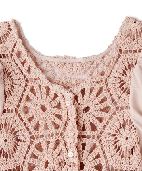 FREE'S MART(フリーズマート)の「前後2Wayレースドッキングペプラムブラウス(シャツ/ブラウス・レディース・ホワイト/ピンク/ブラック・FREE)」の8枚目の写真