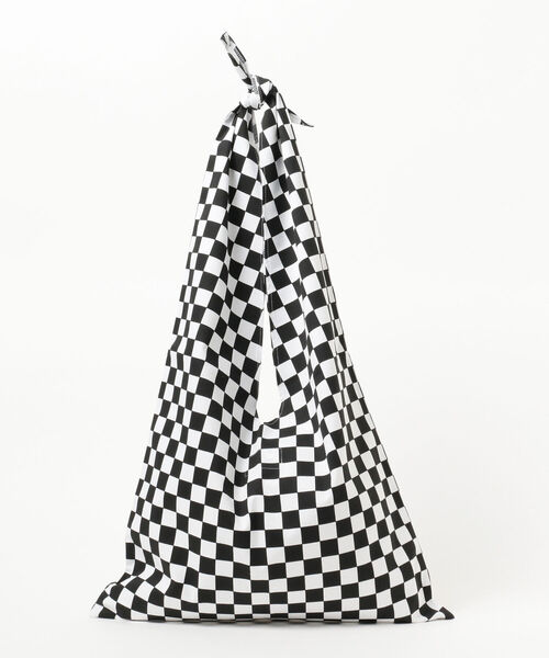 Ray BEAMS（レイビームス）の「Hollingworth country outfitters / チェッカー バッグ（トートバッグ・レディース・ブラック/ブルー・ONE SIZE）」の4枚目の写真
