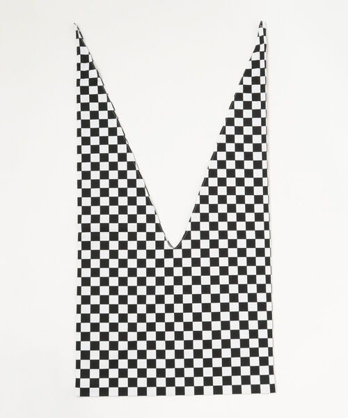 Ray BEAMS（レイビームス）の「Hollingworth country outfitters / チェッカー バッグ（トートバッグ・レディース・ブラック/ブルー・ONE SIZE）」の6枚目の写真