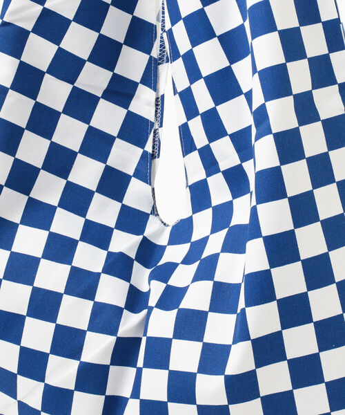 Ray BEAMS（レイビームス）の「Hollingworth country outfitters / チェッカー バッグ（トートバッグ・レディース・ブラック/ブルー・ONE SIZE）」の8枚目の写真