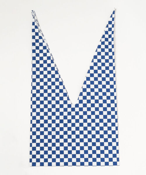 Ray BEAMS（レイビームス）の「Hollingworth country outfitters / チェッカー バッグ（トートバッグ・レディース・ブラック/ブルー・ONE SIZE）」の11枚目の写真