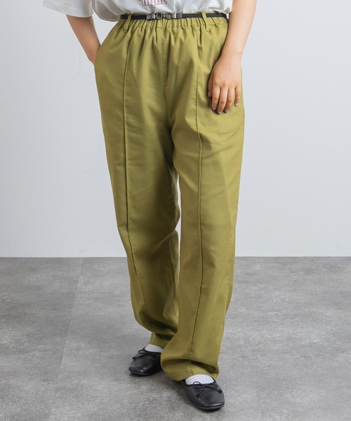 kutir（クティール）の「【セットアップ可能！】ピンタックイージーパンツ（スラックス・レディース・ブラック/レンガ/ブルーグリーン/ライトグリーン・MEDIUM/SMALL/LARGE）」の10枚目の写真