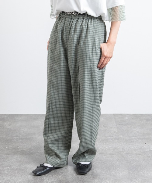 kutir（クティール）の「【セットアップ可能！】ピンタックイージーパンツ（スラックス・レディース・ブラック/レンガ/ブルーグリーン/ライトグリーン・MEDIUM/SMALL/LARGE）」の18枚目の写真