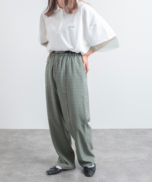 kutir（クティール）の「【セットアップ可能！】ピンタックイージーパンツ（スラックス・レディース・ブラック/レンガ/ブルーグリーン/ライトグリーン・MEDIUM/SMALL/LARGE）」の21枚目の写真