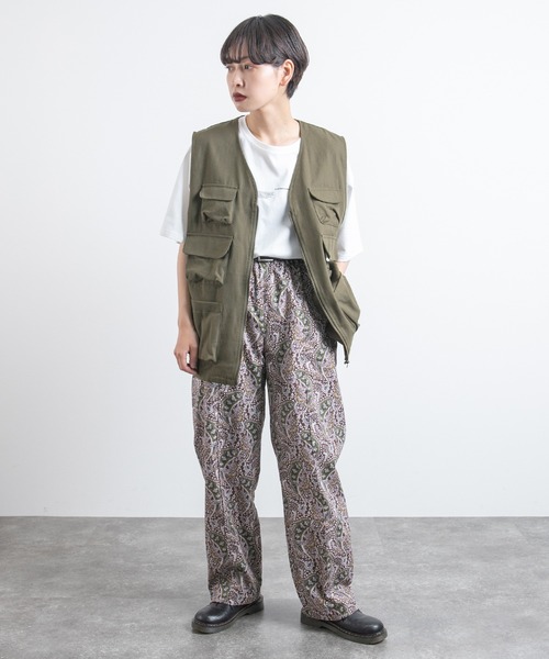 kutir（クティール）の「【セットアップ可能！】ピンタックイージーパンツ（スラックス・レディース・ブラック/レンガ/ブルーグリーン/ライトグリーン・MEDIUM/SMALL/LARGE）」の6枚目の写真