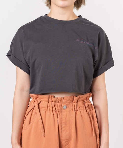 DuKKah（デュカ）の「Dukkah/【低身長向け】ヴィンテージライクショートT（Tシャツ/カットソー・レディース・スミクロ/オートミール・X-SMALL）」の9枚目の写真