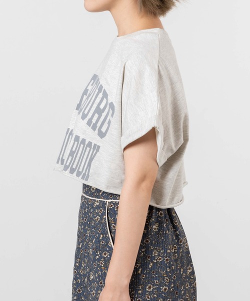 DuKKah（デュカ）の「Dukkah/【低身長向け】ヴィンテージライクショートT（Tシャツ/カットソー・レディース・スミクロ/オートミール・X-SMALL）」の12枚目の写真