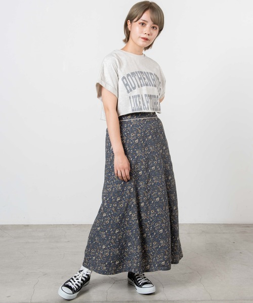 DuKKah（デュカ）の「Dukkah/【低身長向け】ヴィンテージライクショートT（Tシャツ/カットソー・レディース・スミクロ/オートミール・X-SMALL）」の8枚目の写真