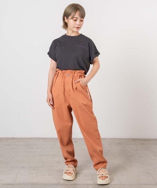 DuKKah（デュカ）の「Dukkah/【低身長向け】ヴィンテージライクショートT（Tシャツ/カットソー・レディース・スミクロ/オートミール・X-SMALL）」の3枚目の写真