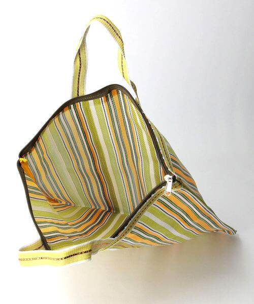 green label relaxing（グリーンレーベルリラクシング）の「[ 別注 ][ ムーディ ウッド ] MOODY WOOD シンプル ジップ トート バッグ（トートバッグ・レディース・ブラウン/ピンク/ケリー・FREE）」の14枚目の写真