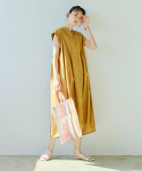 green label relaxing（グリーンレーベルリラクシング）の「[ 別注 ][ ムーディ ウッド ] MOODY WOOD シンプル ジップ トート バッグ（トートバッグ・レディース・ブラウン/ピンク/ケリー・FREE）」の7枚目の写真