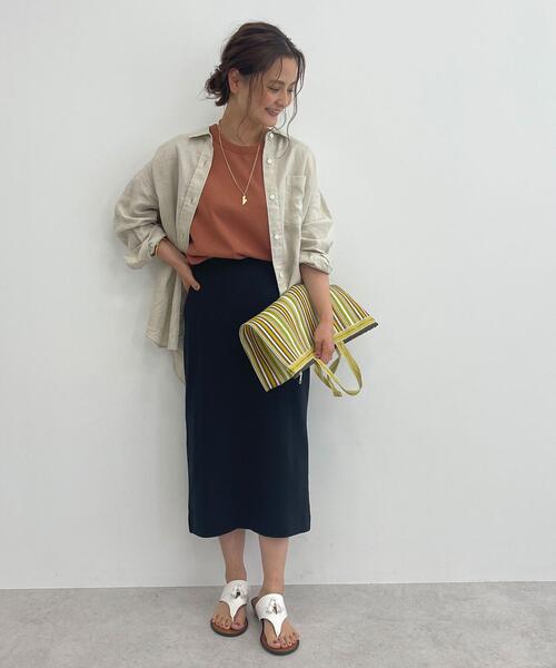 green label relaxing（グリーンレーベルリラクシング）の「[ 別注 ][ ムーディ ウッド ] MOODY WOOD シンプル ジップ トート バッグ（トートバッグ・レディース・ブラウン/ピンク/ケリー・FREE）」の11枚目の写真