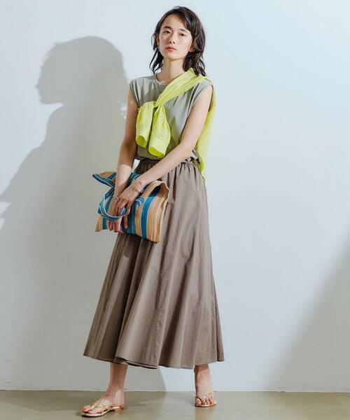 green label relaxing（グリーンレーベルリラクシング）の「[ 別注 ][ ムーディ ウッド ] MOODY WOOD シンプル ジップ トート バッグ（トートバッグ・レディース・ブラウン/ピンク/ケリー・FREE）」の8枚目の写真