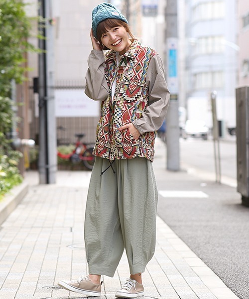 チチカカ（チチカカ）の「ケーブル編みニットキャップ（ニットキャップ/ビーニー・レディース・ブラック/オフホワイト/ピンク/ブルー/グリーン/キャメル・FREE）」の10枚目の写真