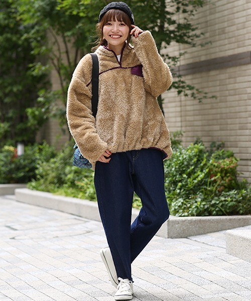 チチカカ（チチカカ）の「ケーブル編みニットキャップ（ニットキャップ/ビーニー・レディース・ブラック/オフホワイト/ピンク/ブルー/グリーン/キャメル・FREE）」の12枚目の写真