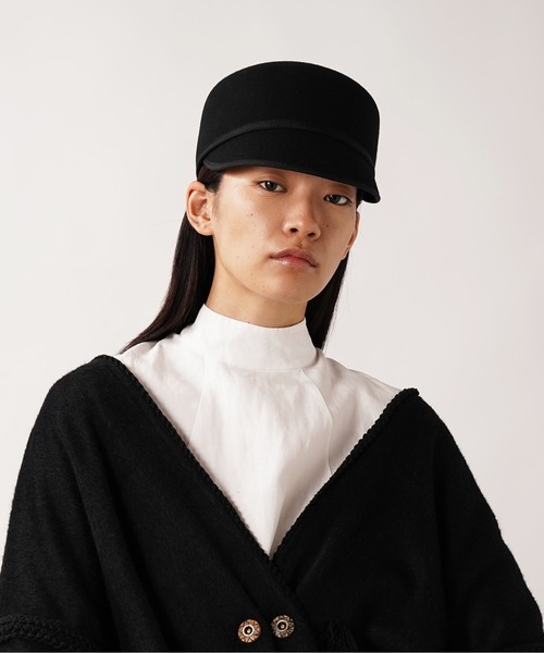 La Maison de Lyllis（メゾンドリリス）の「DAG ダグ / La Maison de Lyllis 2213023 メゾンドリリス / キャスケット（キャスケット・レディース・ブラック・57cm）」の2枚目の写真