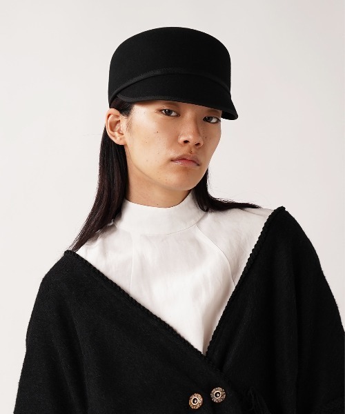 La Maison de Lyllis（メゾンドリリス）の「DAG ダグ / La Maison de Lyllis 2213023 メゾンドリリス / キャスケット（キャスケット・レディース・ブラック・57cm）」の4枚目の写真