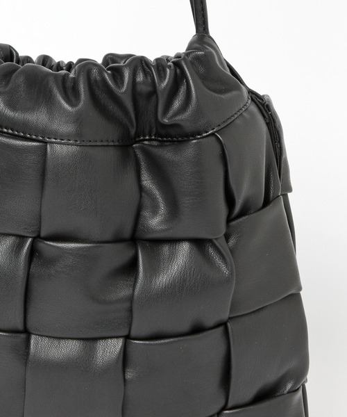 Andemiu(アンデミュウ)の「ワイドメッシュキンチャク958348(ハンドバッグ・レディース・ブラック/ベージュ・FREE)」の10枚目の写真